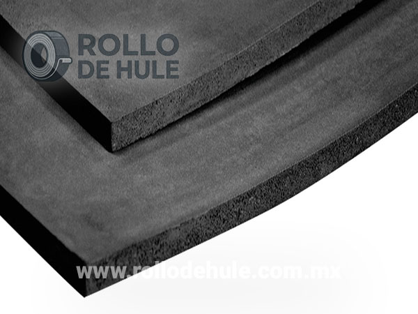 Esponja de hule natural negra en placa para sellado industrial