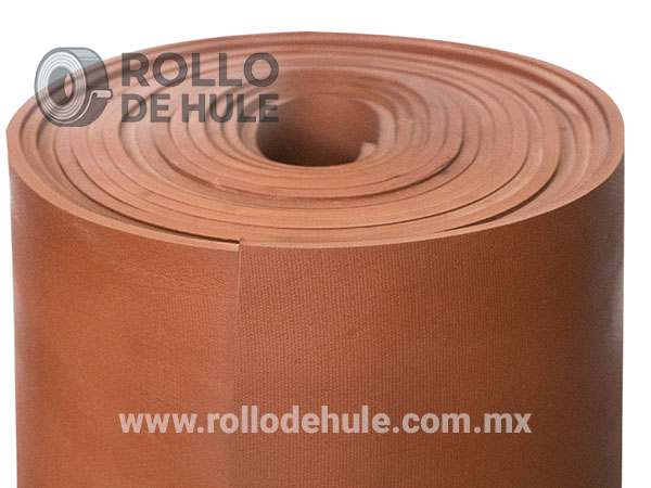 Hule SBR rojo en rollo y placa